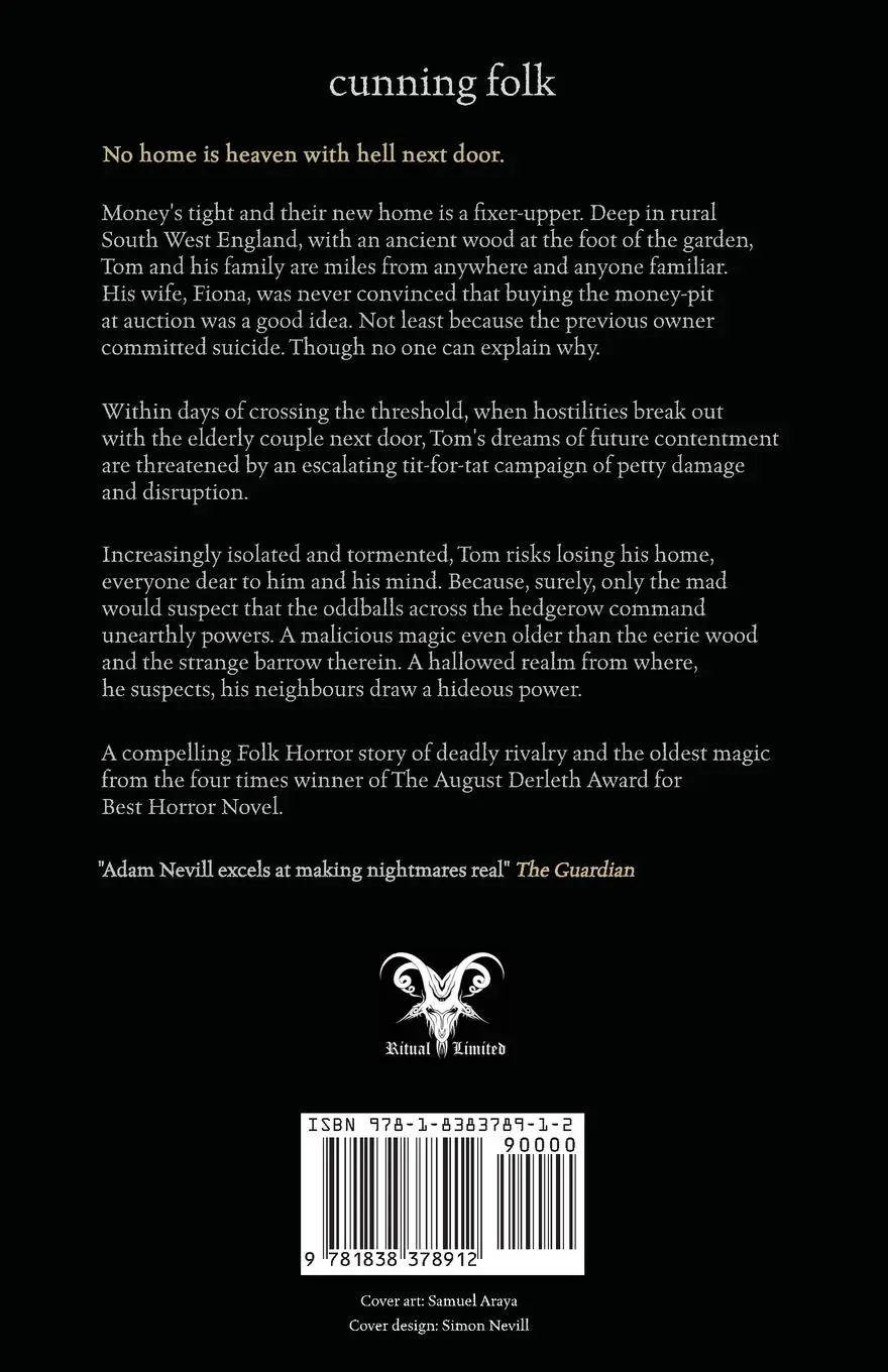 Rückseite: 9781838378912 | Cunning Folk | Adam Nevill | Taschenbuch | Englisch | 2021