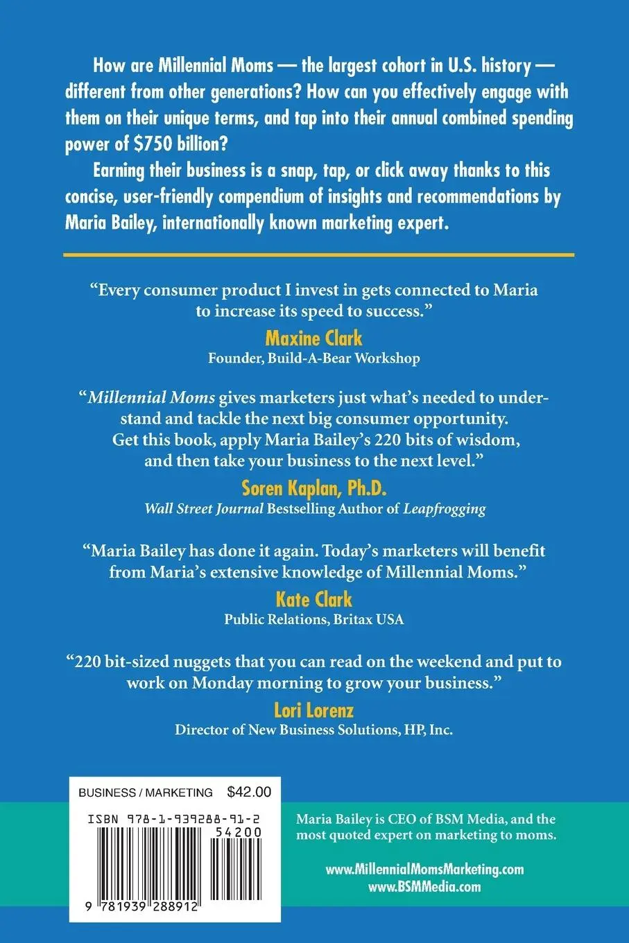 Rückseite: 9781939288912 | Marketing to Millennial Moms in a Post-Pandemic World | Maria T Bailey