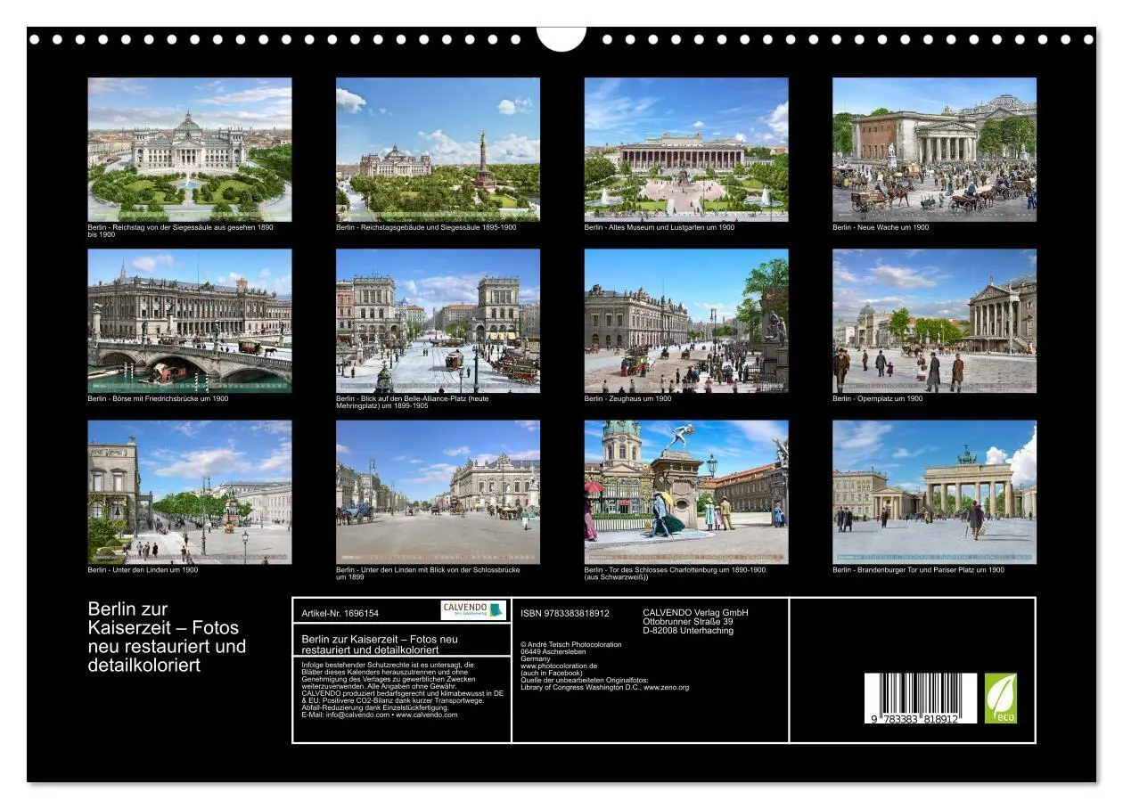Bild: 9783383818912 | Berlin zur Kaiserzeit - Fotos neu restauriert und detailkoloriert...