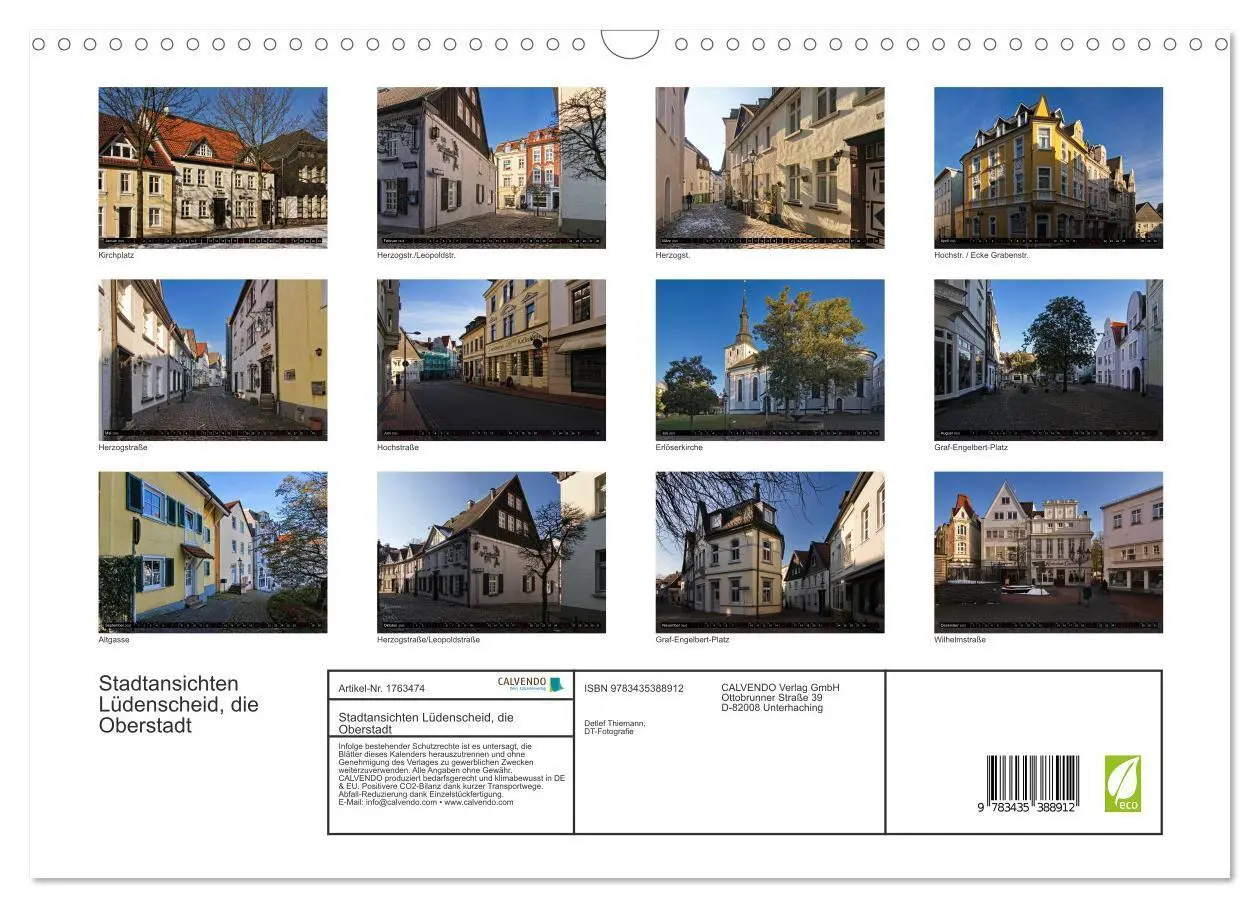 Bild: 9783435388912 | Stadtansichten Lüdenscheid, die Oberstadt (Wandkalender 2025 DIN A3...