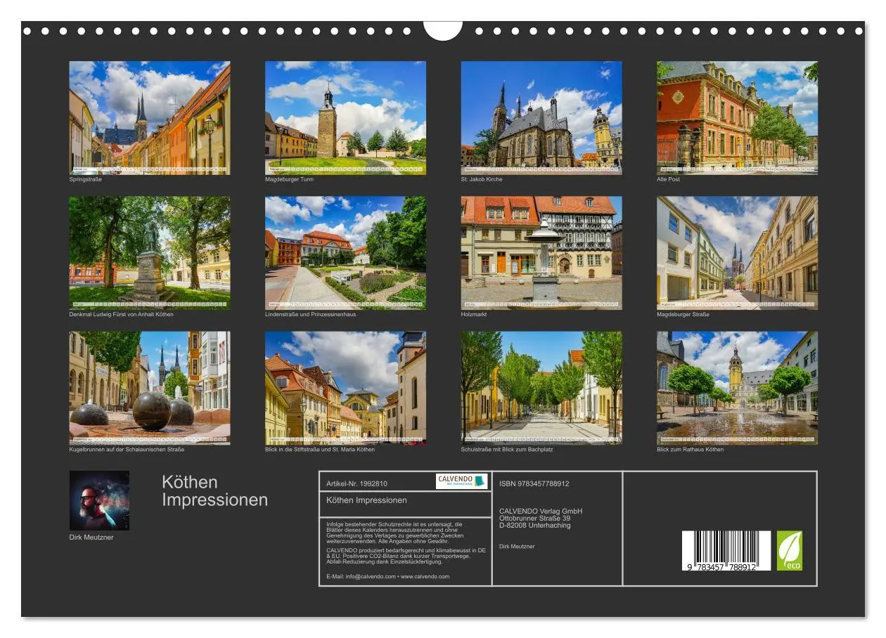 Bild: 9783457788912 | Köthen Impressionen (Wandkalender 2026 DIN A3 quer), CALVENDO...