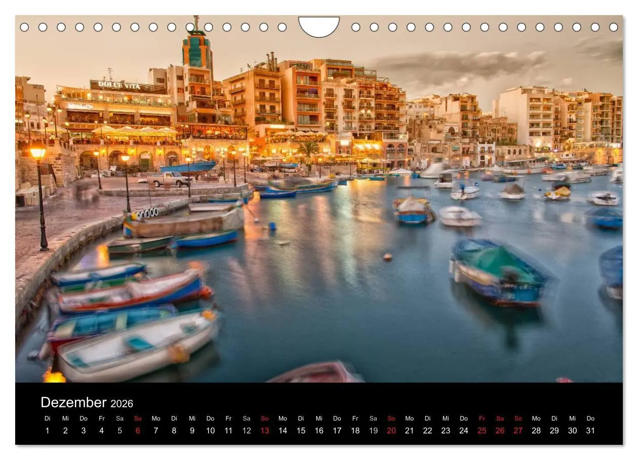 Bild: 9783516188912 | Malta &amp; Gozo (Wandkalender 2026 DIN A4 quer), CALVENDO Monatskalender