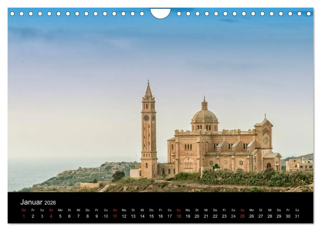 Bild: 9783516188912 | Malta &amp; Gozo (Wandkalender 2026 DIN A4 quer), CALVENDO Monatskalender