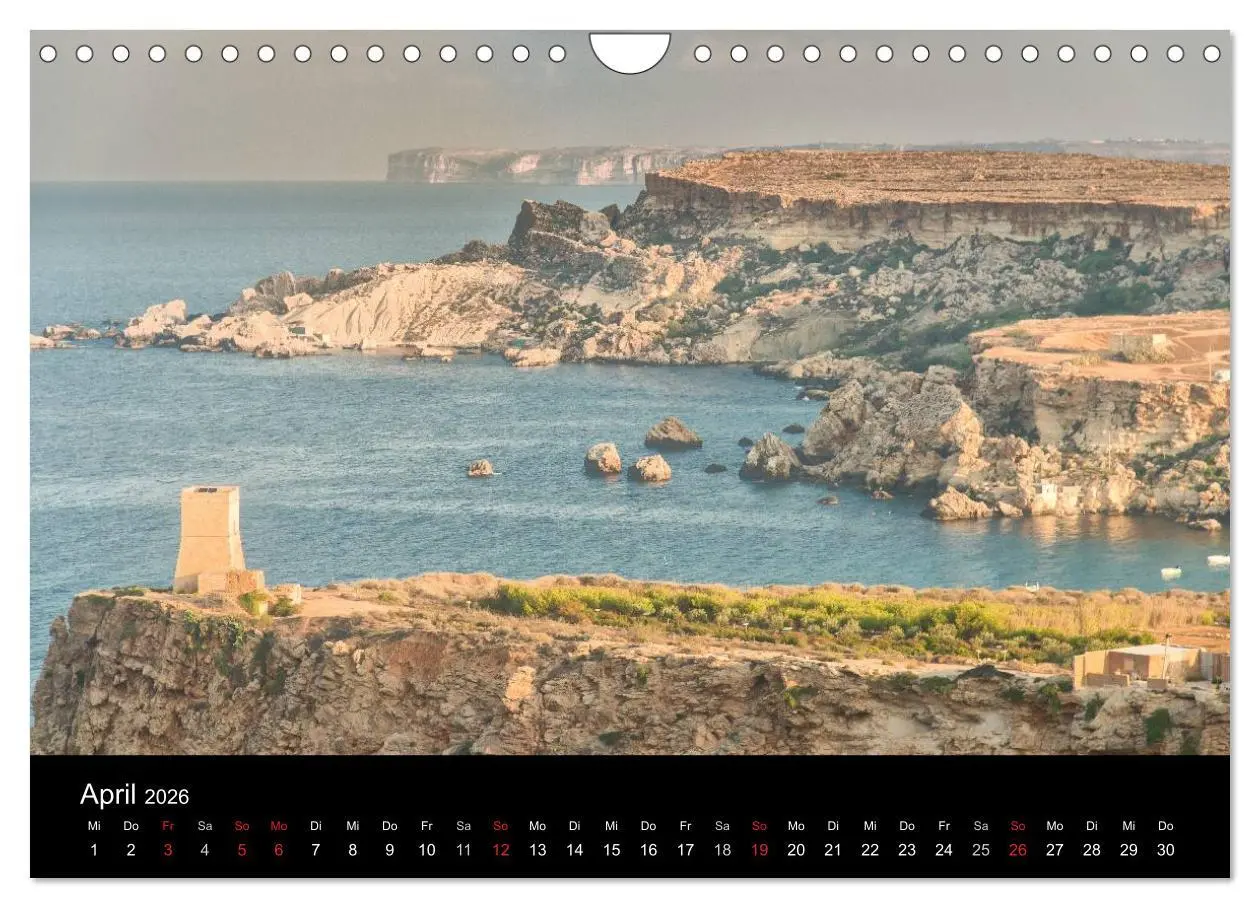 Bild: 9783516188912 | Malta &amp; Gozo (Wandkalender 2026 DIN A4 quer), CALVENDO Monatskalender