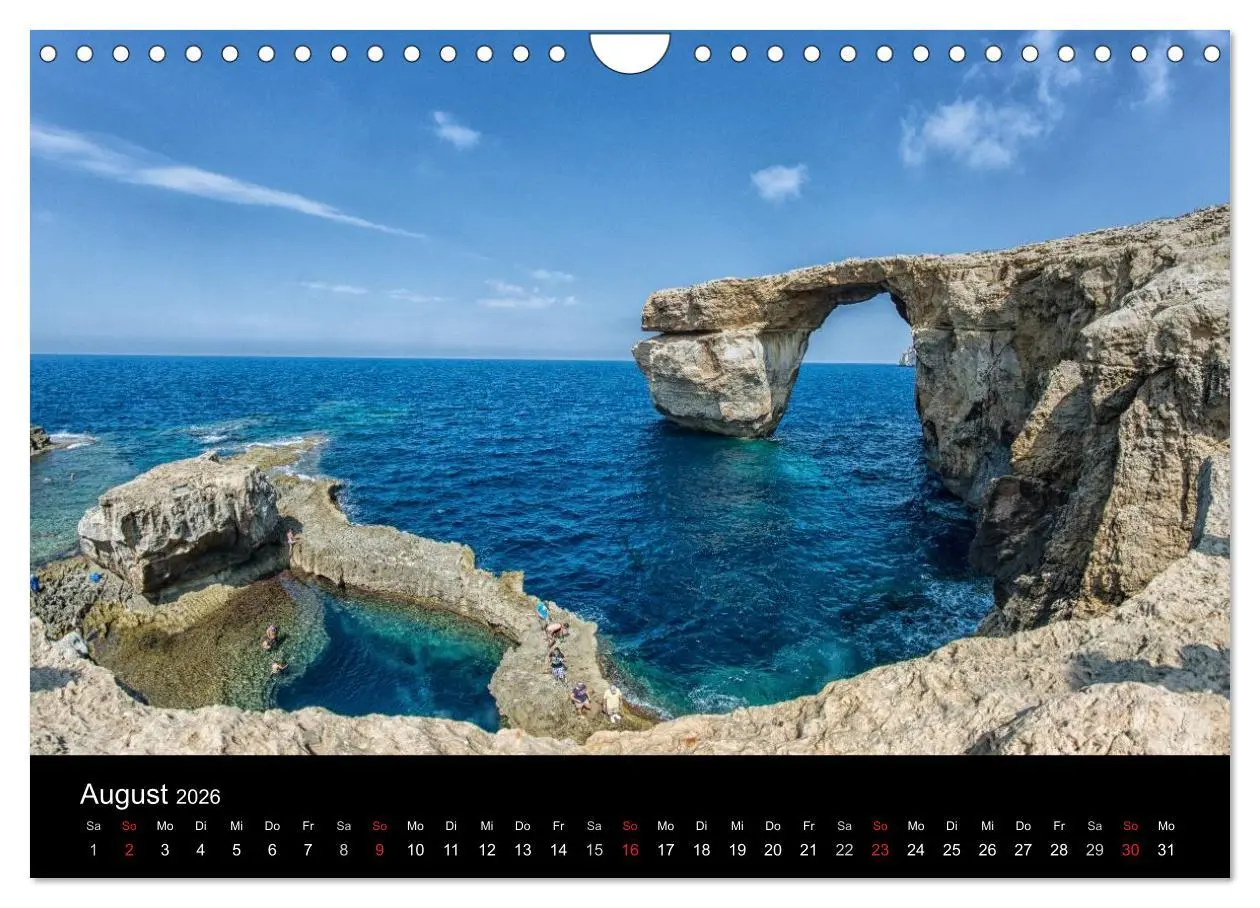 Bild: 9783516188912 | Malta &amp; Gozo (Wandkalender 2026 DIN A4 quer), CALVENDO Monatskalender