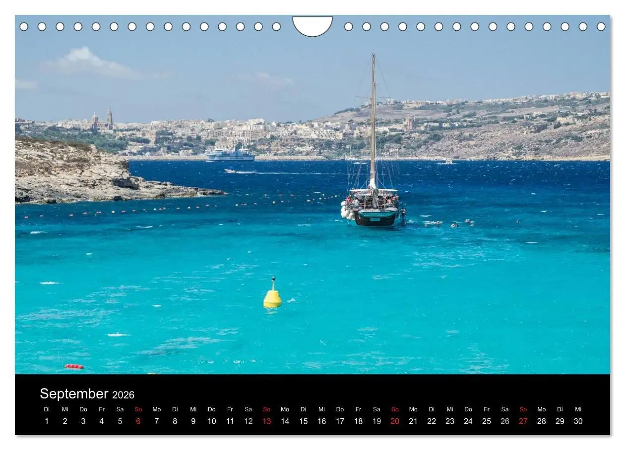 Bild: 9783516188912 | Malta &amp; Gozo (Wandkalender 2026 DIN A4 quer), CALVENDO Monatskalender