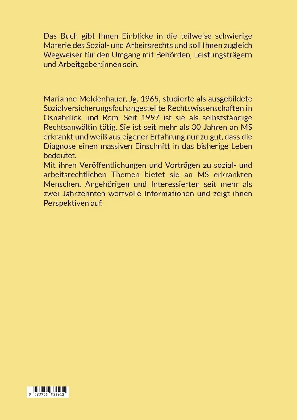 Rückseite: 9783756838912 | (R)ECHT VERSTEHEN 2022 | Marianne Moldenhauer | Taschenbuch | 172 S.