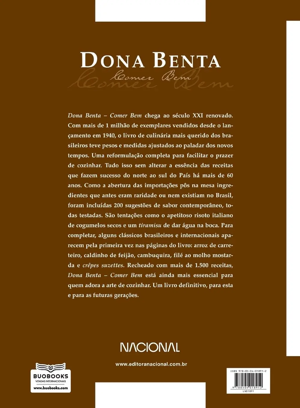 Rückseite: 9788504018912 | Dona Benta Comer Bem Ed. 77 | Editora Nacional | Taschenbuch | 2020