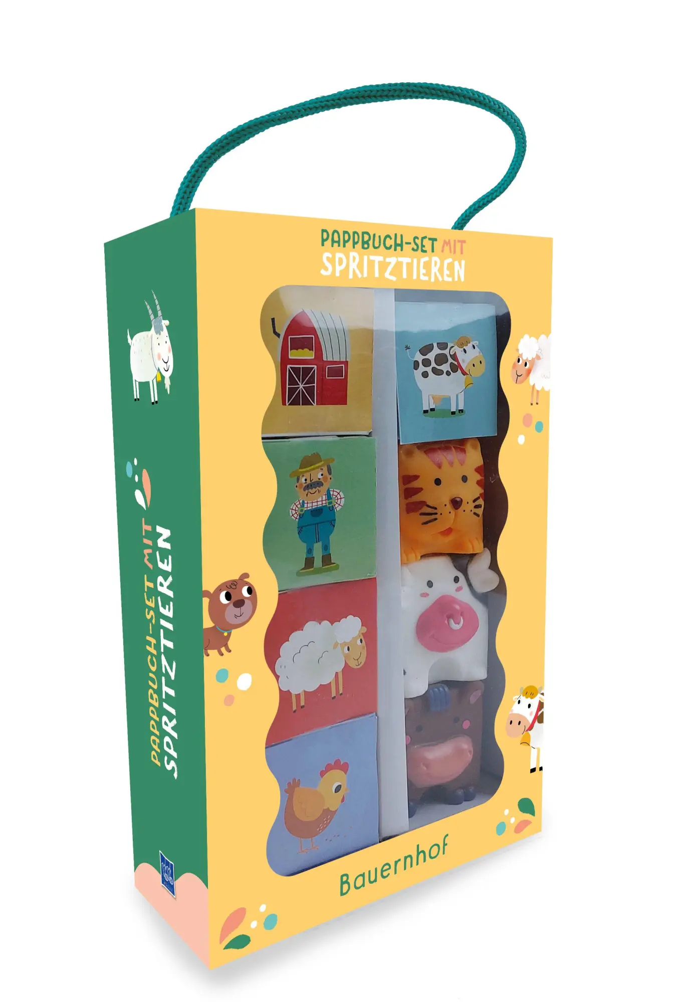 Pappbuch-Set mit Spritztieren - Bauernhof - Neuware