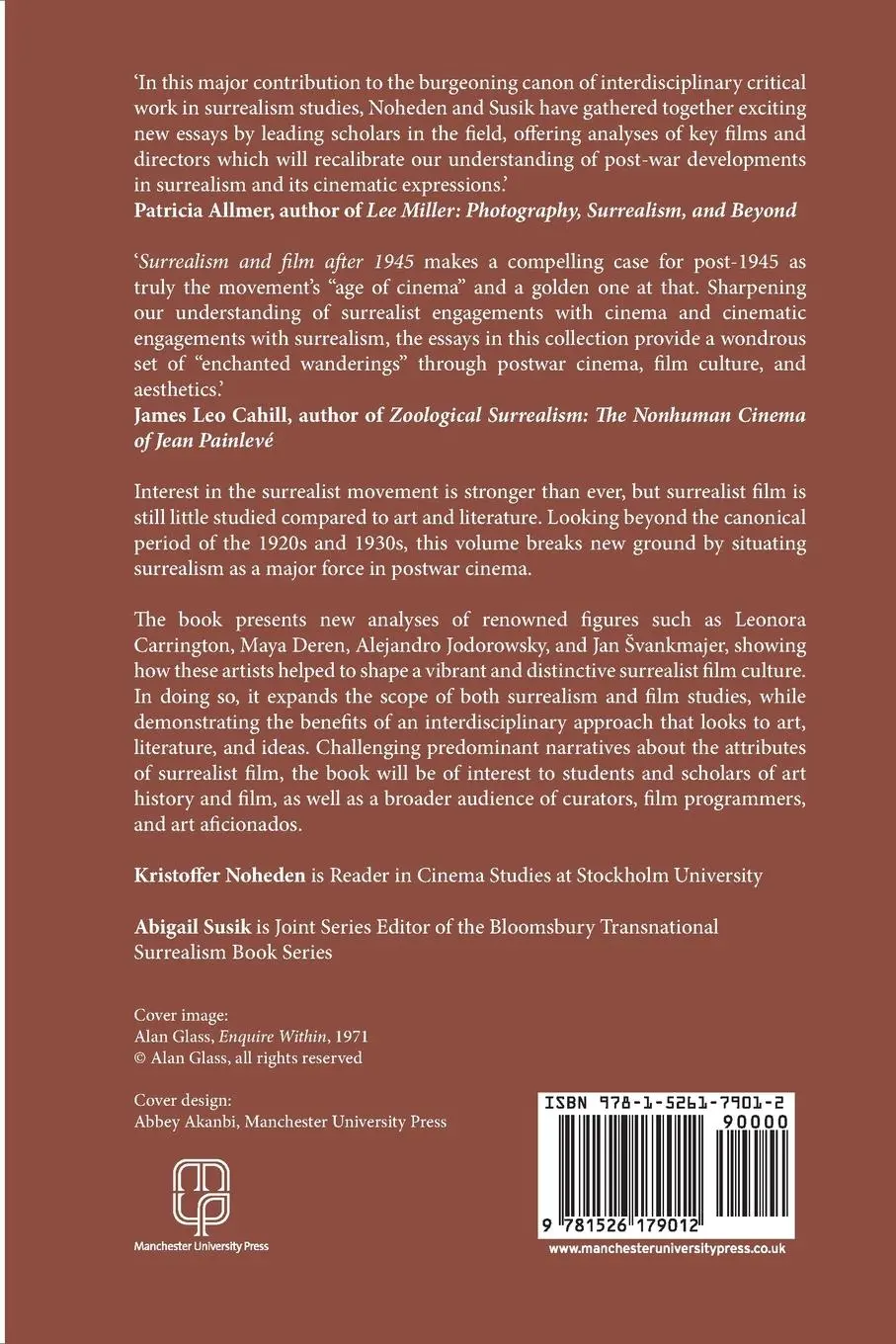 Rückseite: 9781526179012 | Surrealism and film after 1945 | Absolutely modern mysteries | Buch