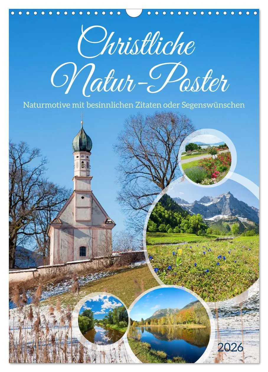 Cover: 9783457299012 | Christliche Natur-Poster 2026 (Wandkalender 2026 DIN A3 hoch),...