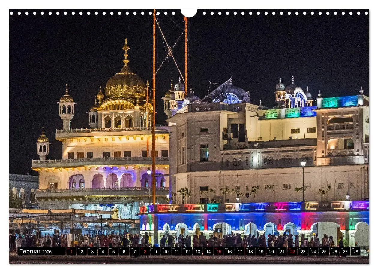 Bild: 9783457819012 | Amritsar - Der goldene Tempel (Wandkalender 2026 DIN A3 quer),...