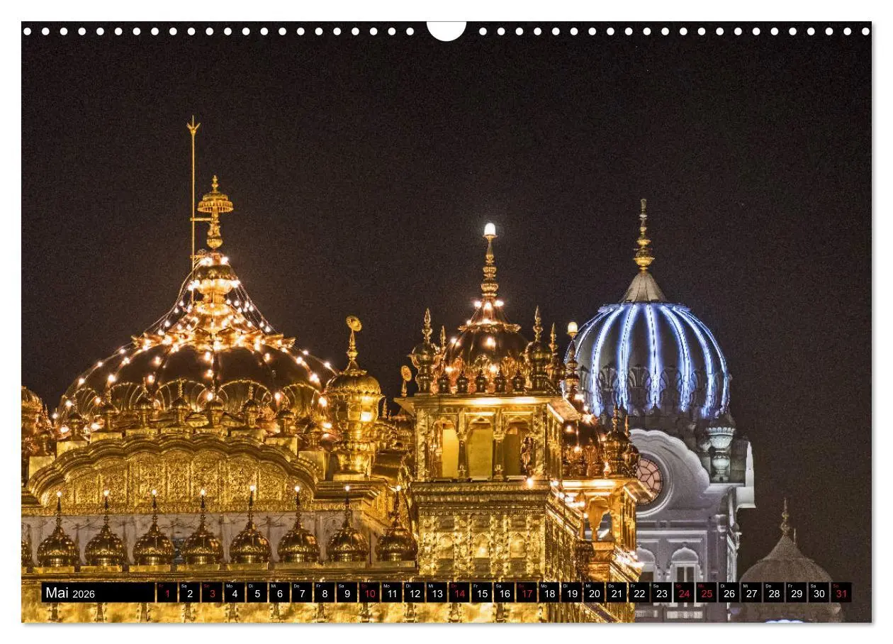 Bild: 9783457819012 | Amritsar - Der goldene Tempel (Wandkalender 2026 DIN A3 quer),...