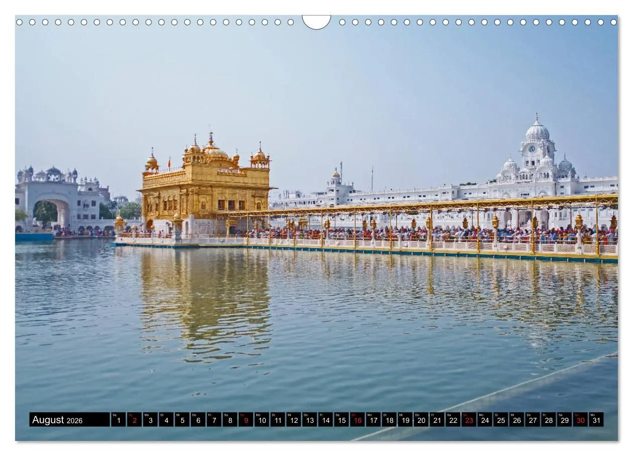 Bild: 9783457819012 | Amritsar - Der goldene Tempel (Wandkalender 2026 DIN A3 quer),...