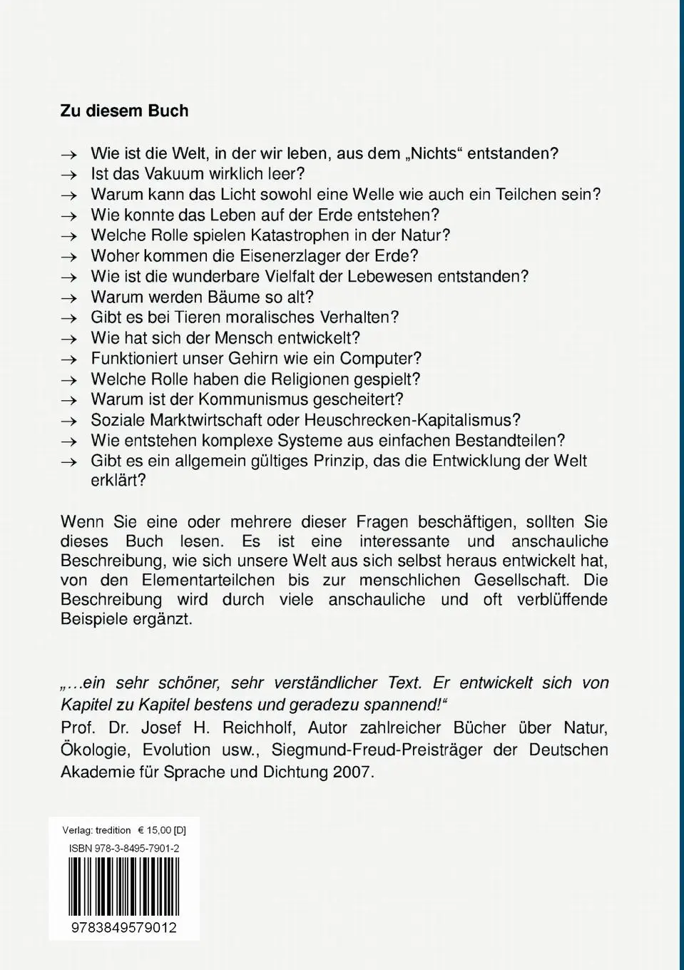 Rückseite: 9783849579012 | Die Kraft der Naturgesetze | Günter Dedié | Taschenbuch | Paperback
