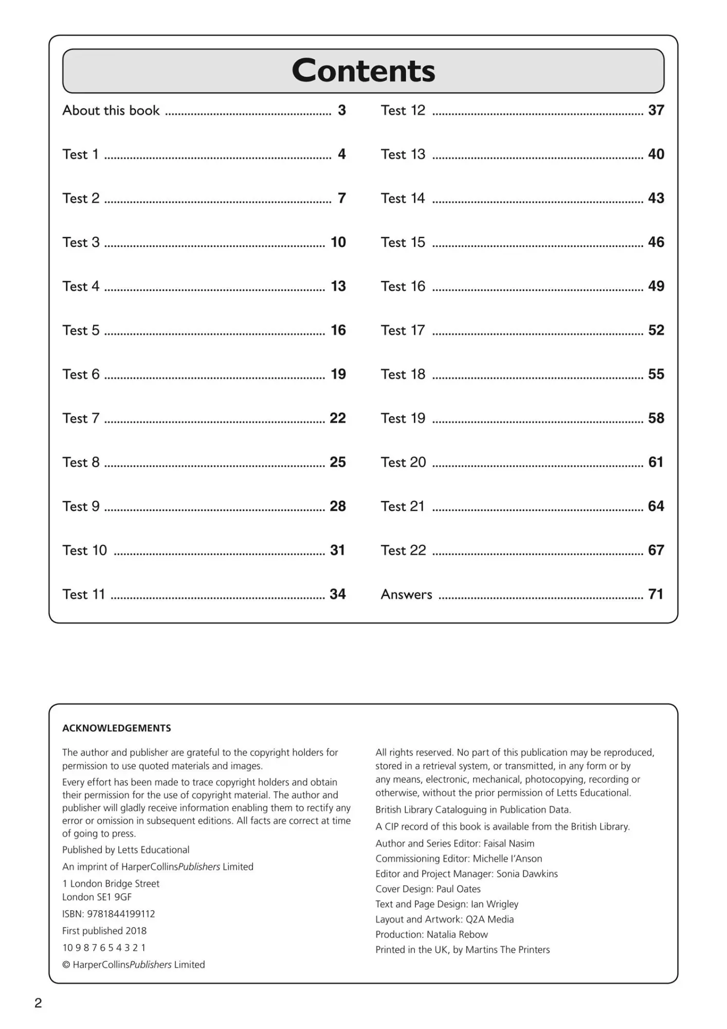 Bild: 9781844199112 | 11+ Maths Quick Practice Tests Age 9-10 (Year 5) | Collins 11 | Buch