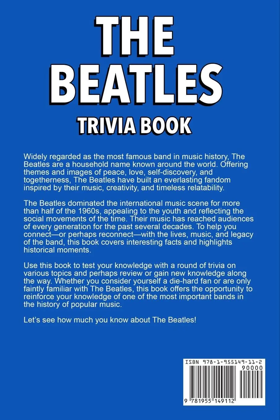 Rückseite: 9781955149112 | The Beatles Trivia Book | Dale Raynes | Taschenbuch | Englisch | 2021