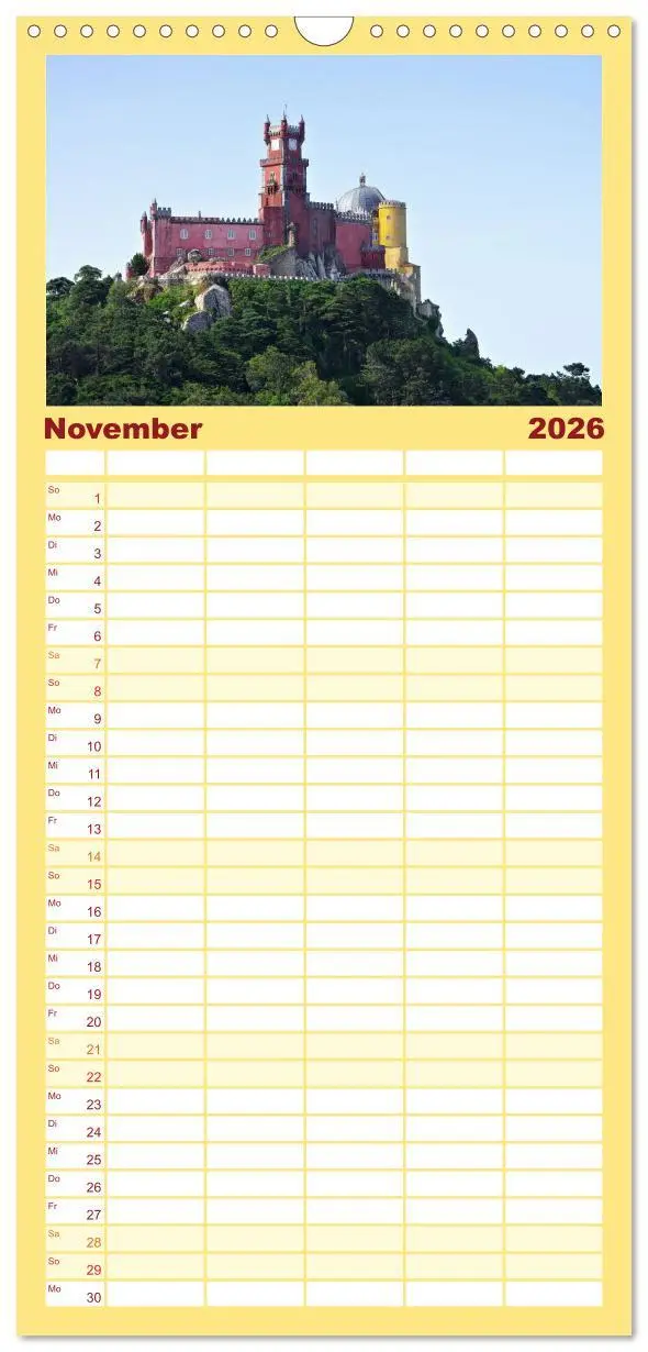 Bild: 9783516519112 | Familienplaner 2026 - Portugal mit 5 Spalten (Wandkalender, 21 x 45...