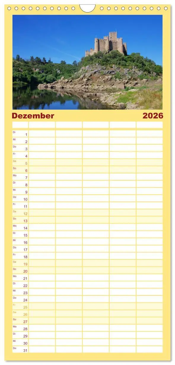 Bild: 9783516519112 | Familienplaner 2026 - Portugal mit 5 Spalten (Wandkalender, 21 x 45...