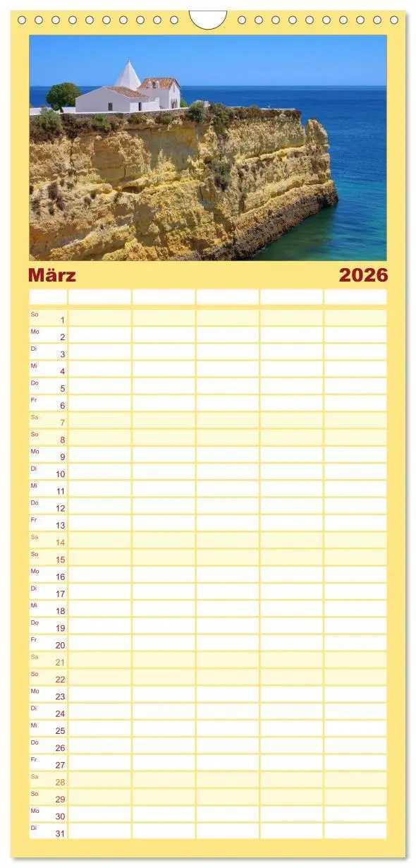 Bild: 9783516519112 | Familienplaner 2026 - Portugal mit 5 Spalten (Wandkalender, 21 x 45...