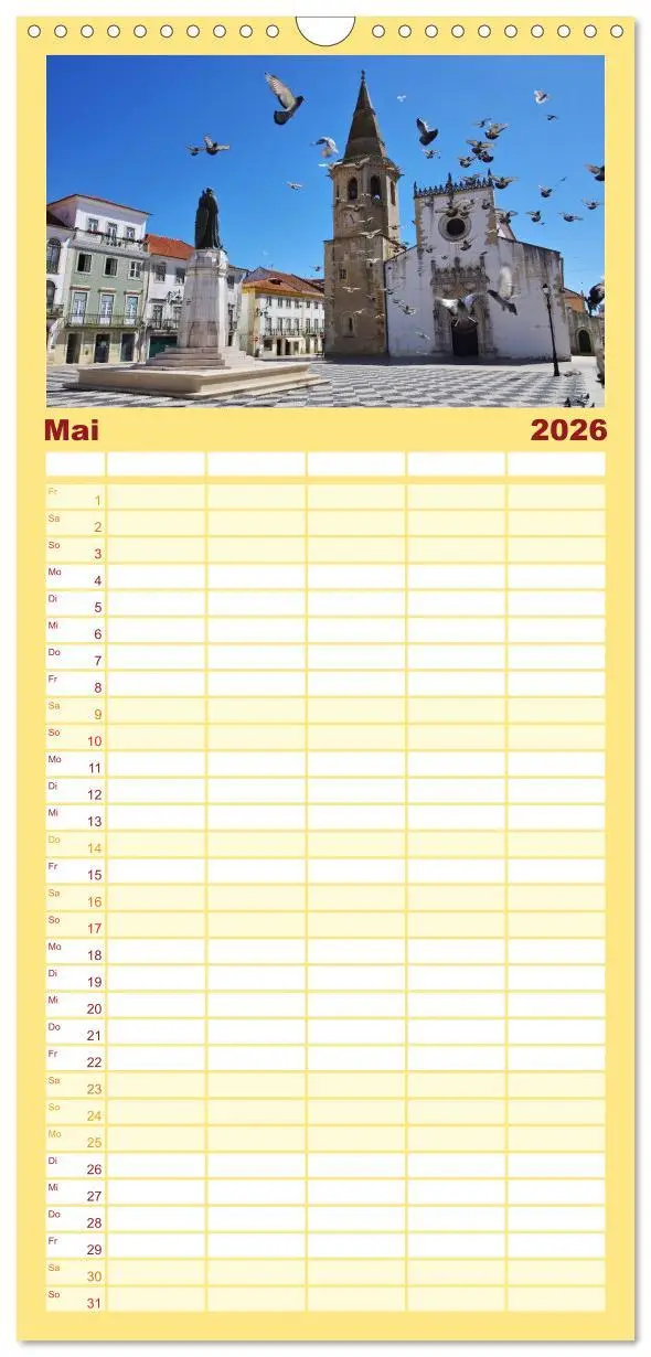 Bild: 9783516519112 | Familienplaner 2026 - Portugal mit 5 Spalten (Wandkalender, 21 x 45...