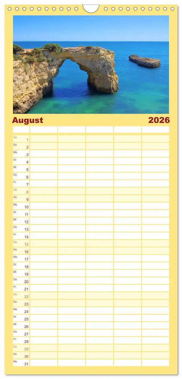 Bild: 9783516519112 | Familienplaner 2026 - Portugal mit 5 Spalten (Wandkalender, 21 x 45...