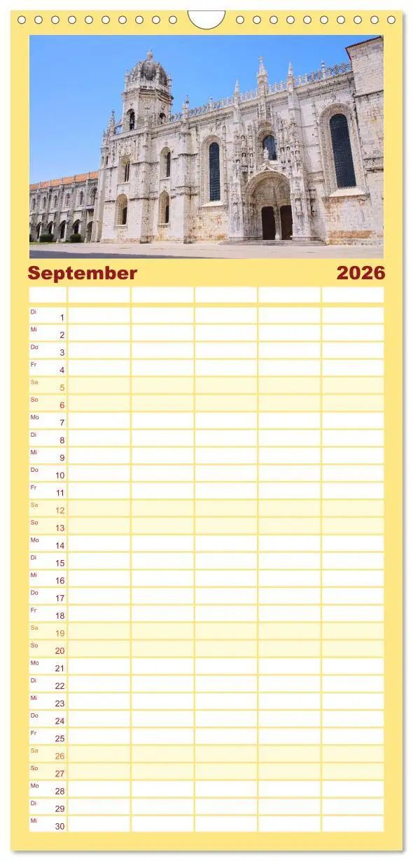 Bild: 9783516519112 | Familienplaner 2026 - Portugal mit 5 Spalten (Wandkalender, 21 x 45...