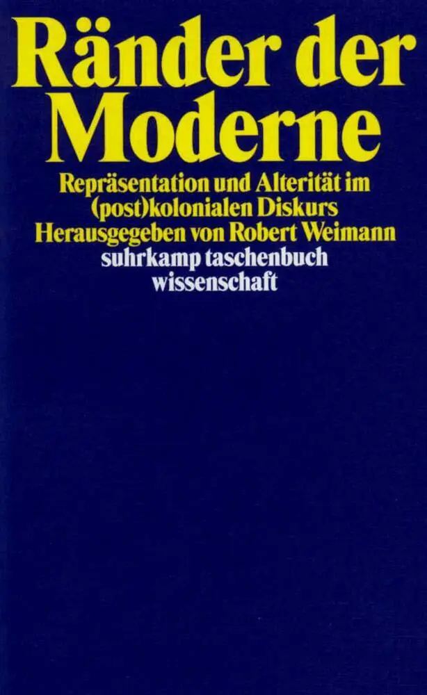 Cover: 9783518289112 | Ränder der Moderne | Taschenbuch | 356 S. | Deutsch | 1997 | Suhrkamp