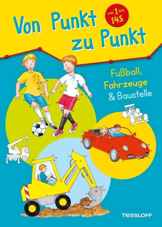 Cover: 9783788639112 | Von Punkt zu Punkt - Fußball, Fahrzeuge &amp; Baustelle | Beurenmeister