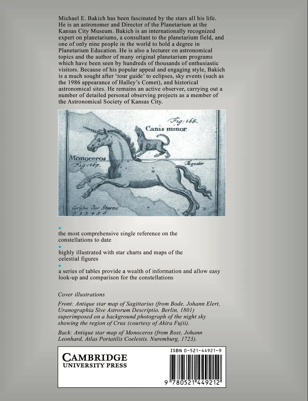 Rückseite: 9780521449212 | The Cambridge Guide to the Constellations | Michael E. Bakich | Buch