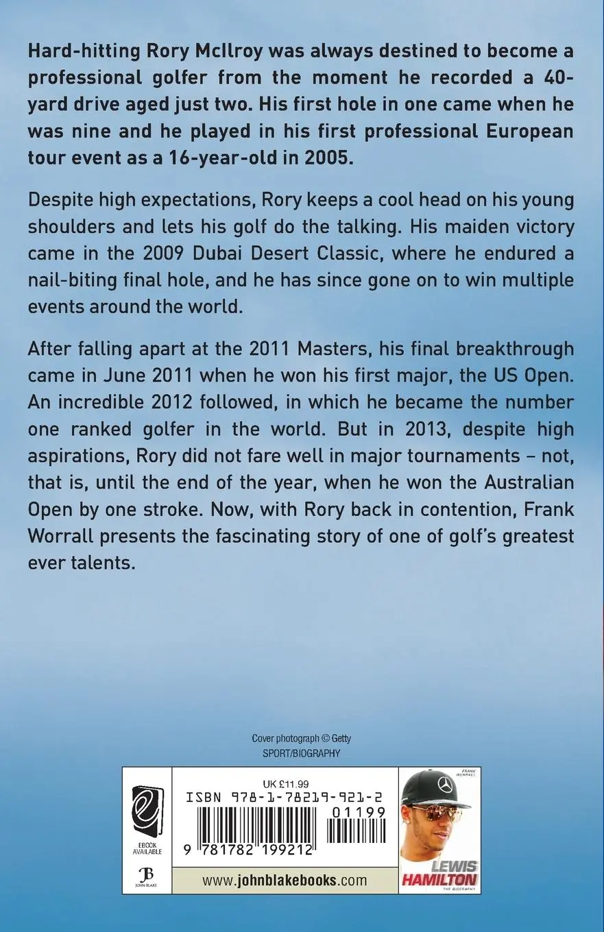 Rückseite: 9781782199212 | Rory McIlroy - The Champion Golfer | Frank Worrall | Taschenbuch