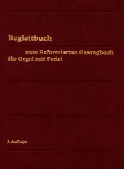 Cover: 9783290179212 | Ev.-ref. Gesangbuch / Begleitbuch für Orgel | Buch | Deutsch | 1998