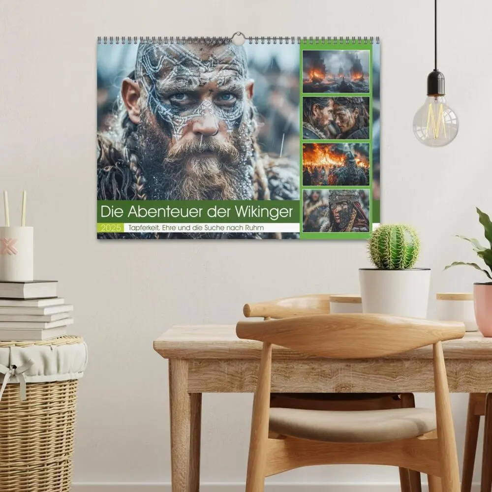 Bild: 9783383789212 | Die Abenteuer der Wikinger (Wandkalender 2025 DIN A3 quer),...