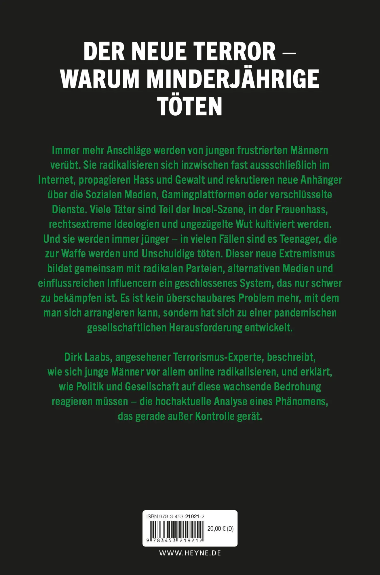 Bild: 9783453219212 | Armee der Einzeltäter | Dirk Laabs | Taschenbuch | 320 S. | Deutsch