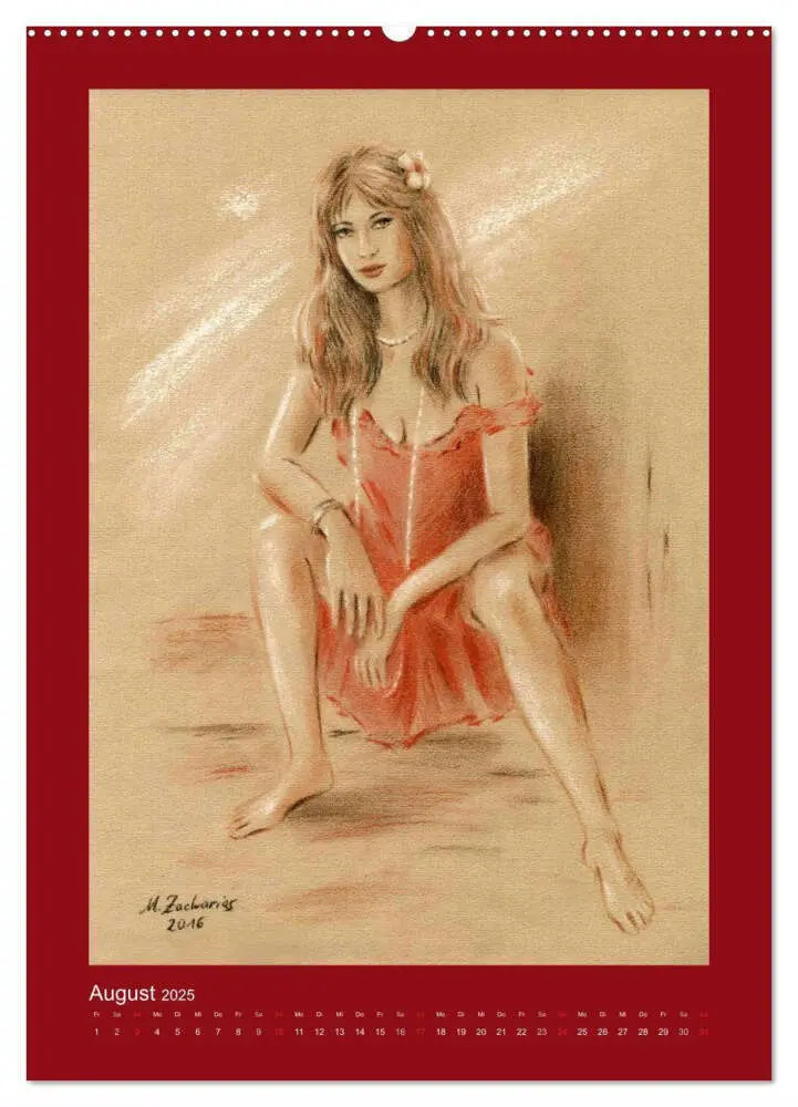 Bild: 9783457039212 | Erotische Malerei - Akt und Dessous (Wandkalender 2025 DIN A2...