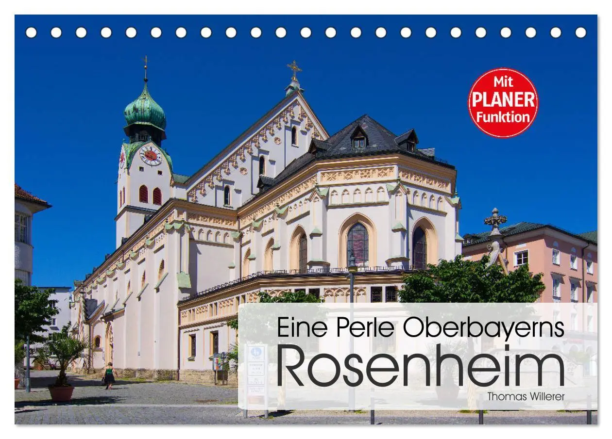 Cover: 9783457899212 | Eine Perle Oberbayerns - Rosenheim (Tischkalender 2026 DIN A5...