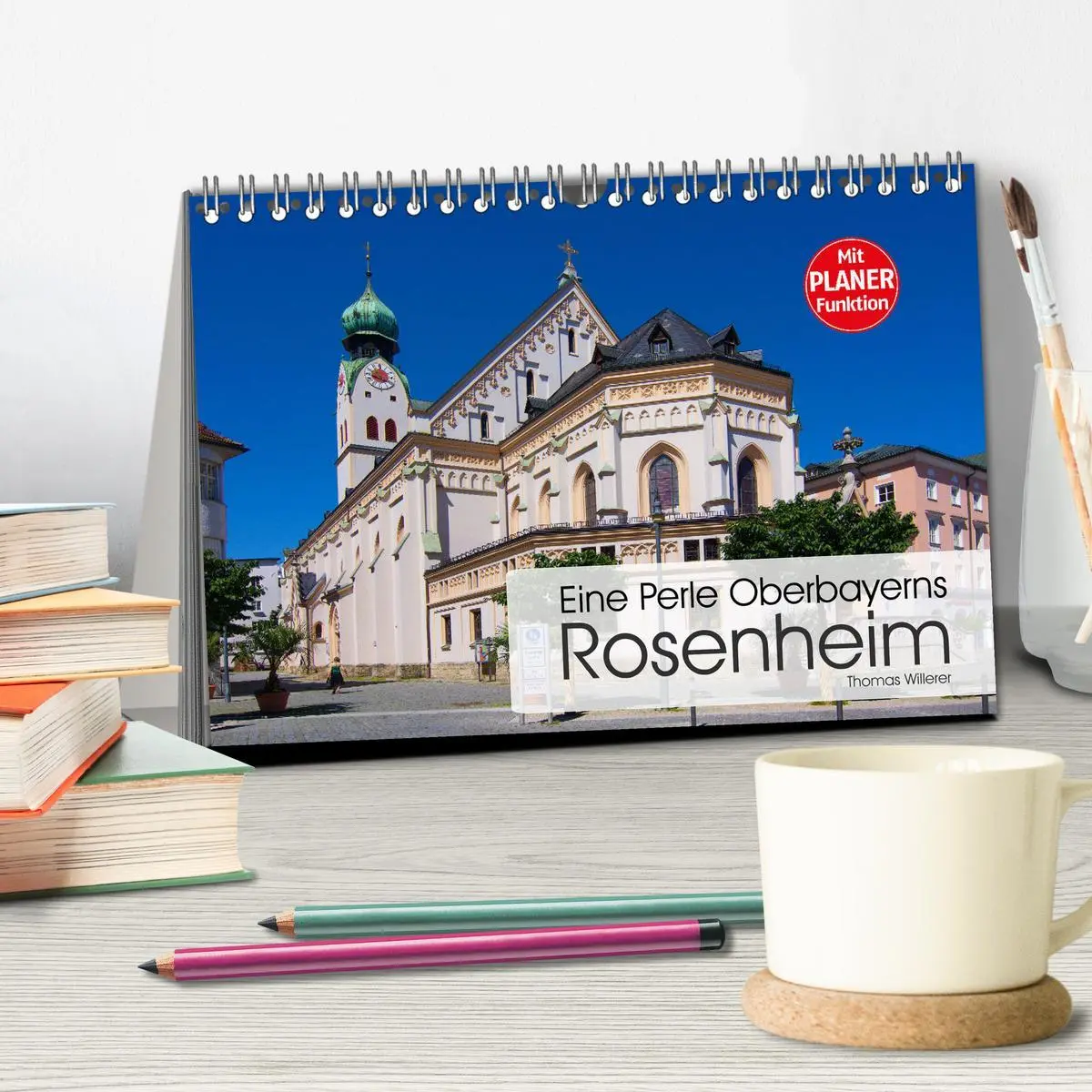 Bild: 9783457899212 | Eine Perle Oberbayerns - Rosenheim (Tischkalender 2026 DIN A5...