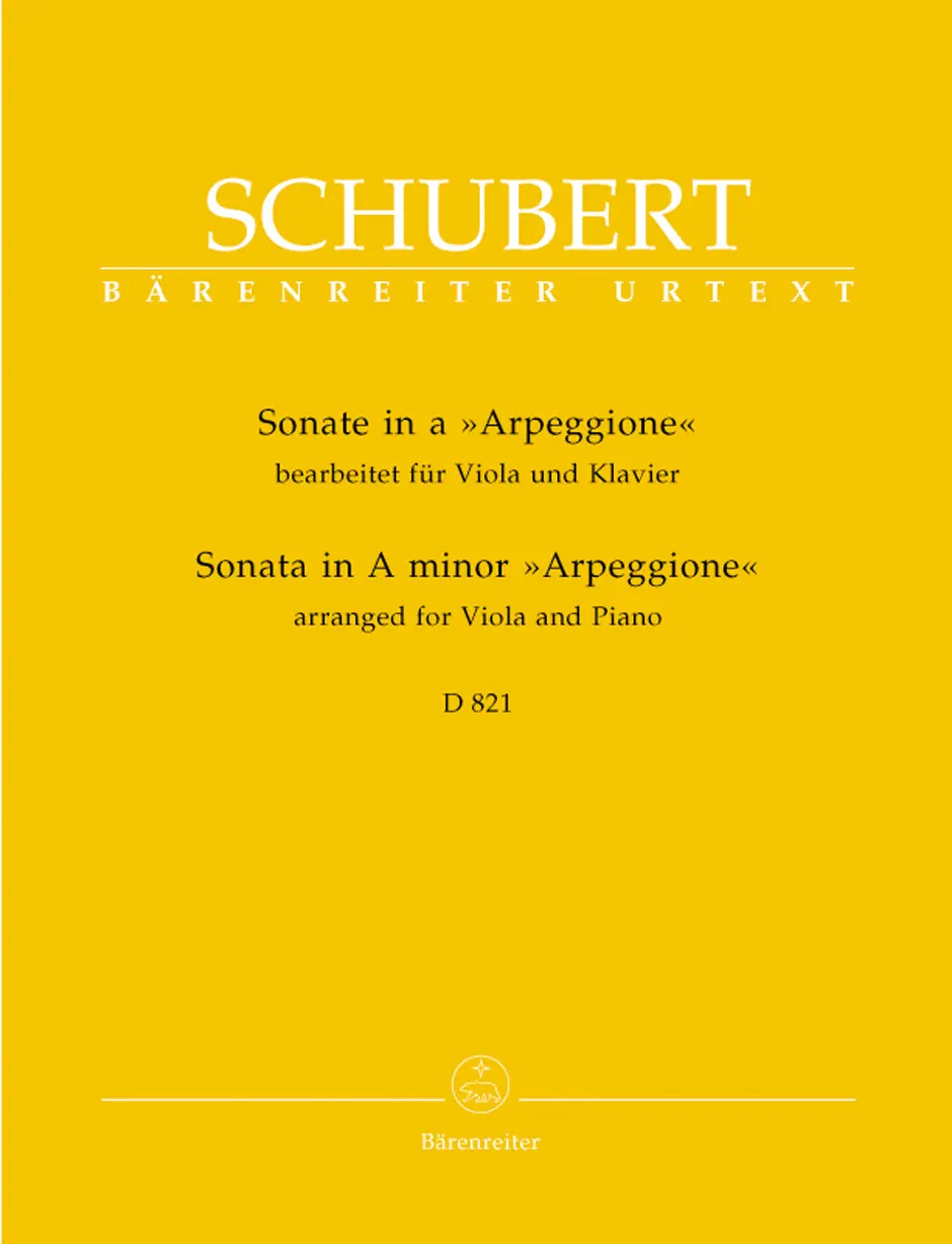 Cover: 9790006499212 | Arpeggione Sonata Viola &amp; Piano | for Viola and Piano | Franz Schubert