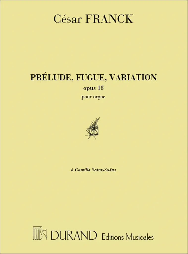Cover: 9790044019212 | Prelude Fugue and Variation Opus 18 | César Franck | Buch