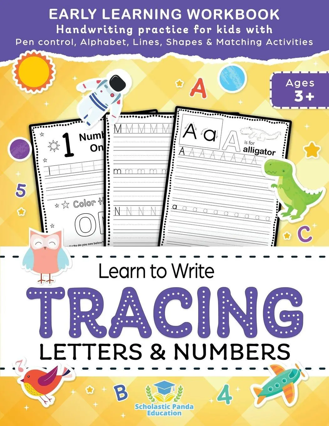 Cover: 9781953149312 | Learn to Write Tracing Letters &amp; Numbers, Early Learning Workbook,...