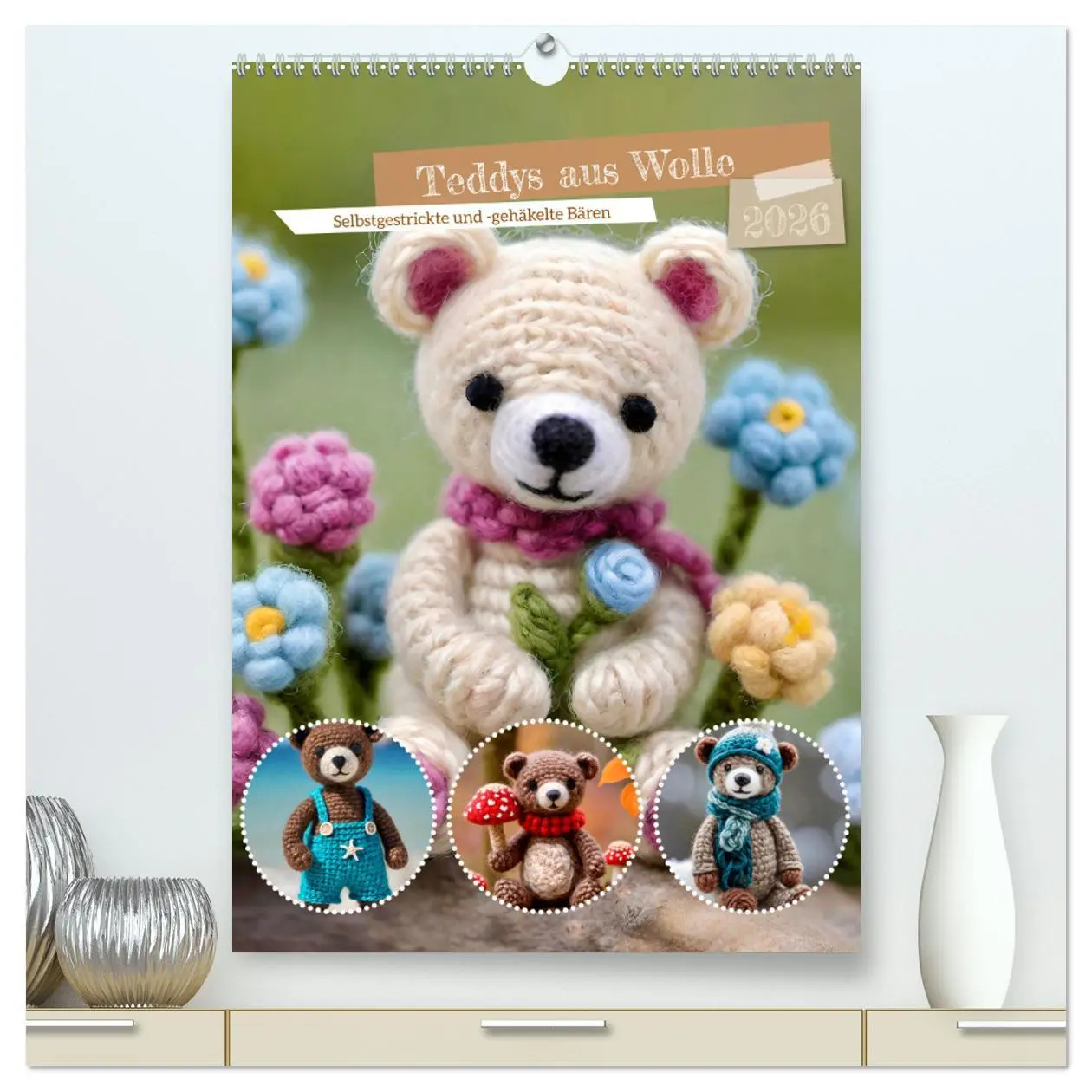 Cover: 9783457269312 | Teddys aus Wolle (hochwertiger Premium Wandkalender 2026 DIN A2...