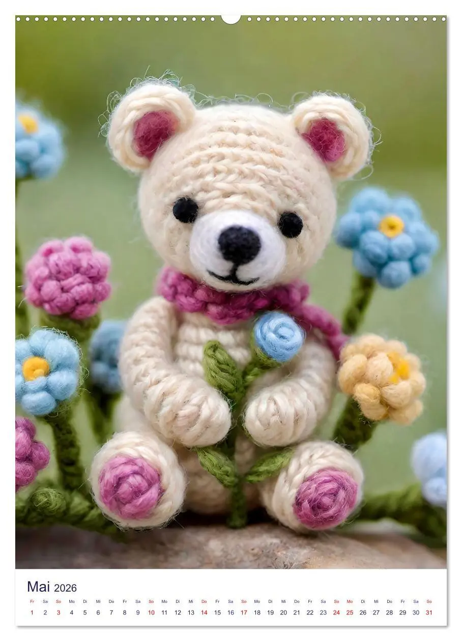Bild: 9783457269312 | Teddys aus Wolle (hochwertiger Premium Wandkalender 2026 DIN A2...