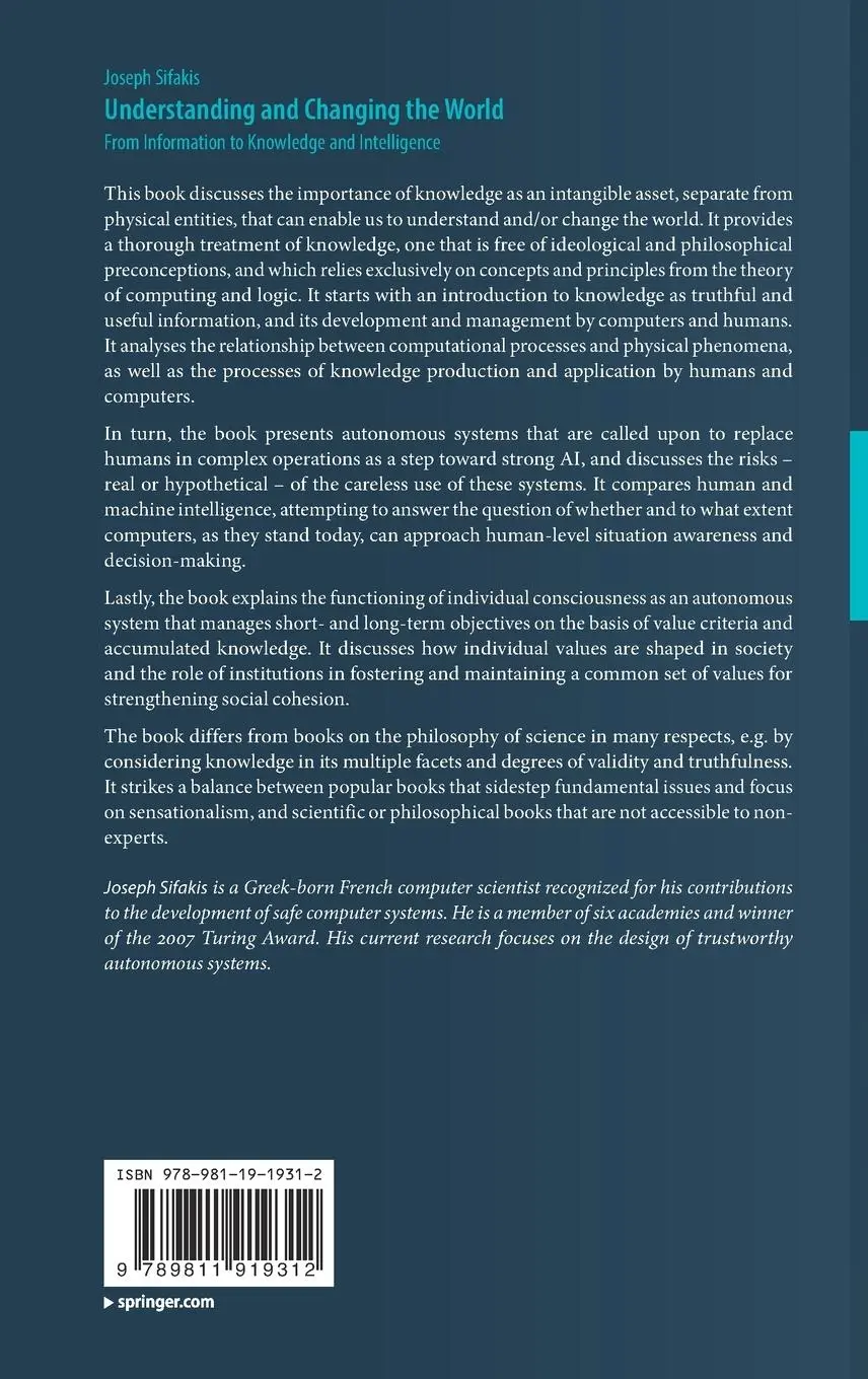 Rückseite: 9789811919312 | Understanding and Changing the World | Joseph Sifakis | Buch | xiii