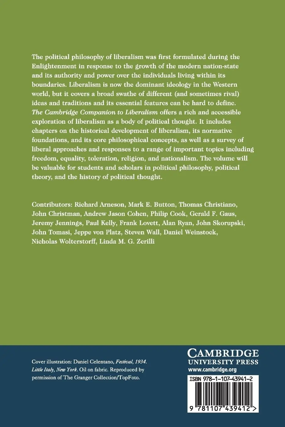 Rückseite: 9781107439412 | The Cambridge Companion to Liberalism | Steven Wall | Taschenbuch