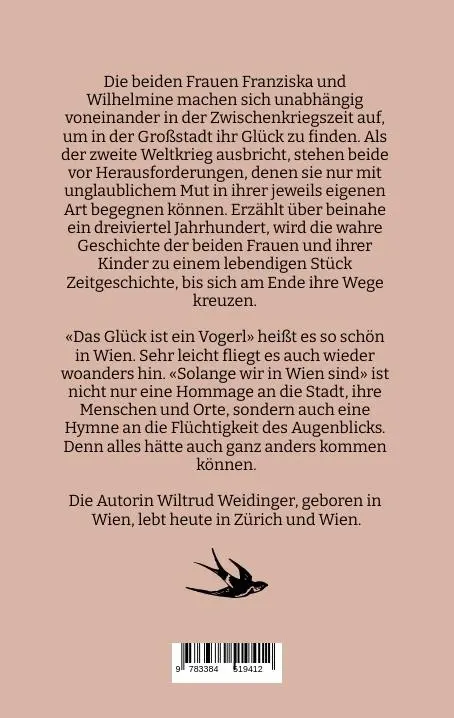 Rückseite: 9783384519412 | Solange wir in Wien sind | Eine Familiengeschichte | Wiltrud Weidinger