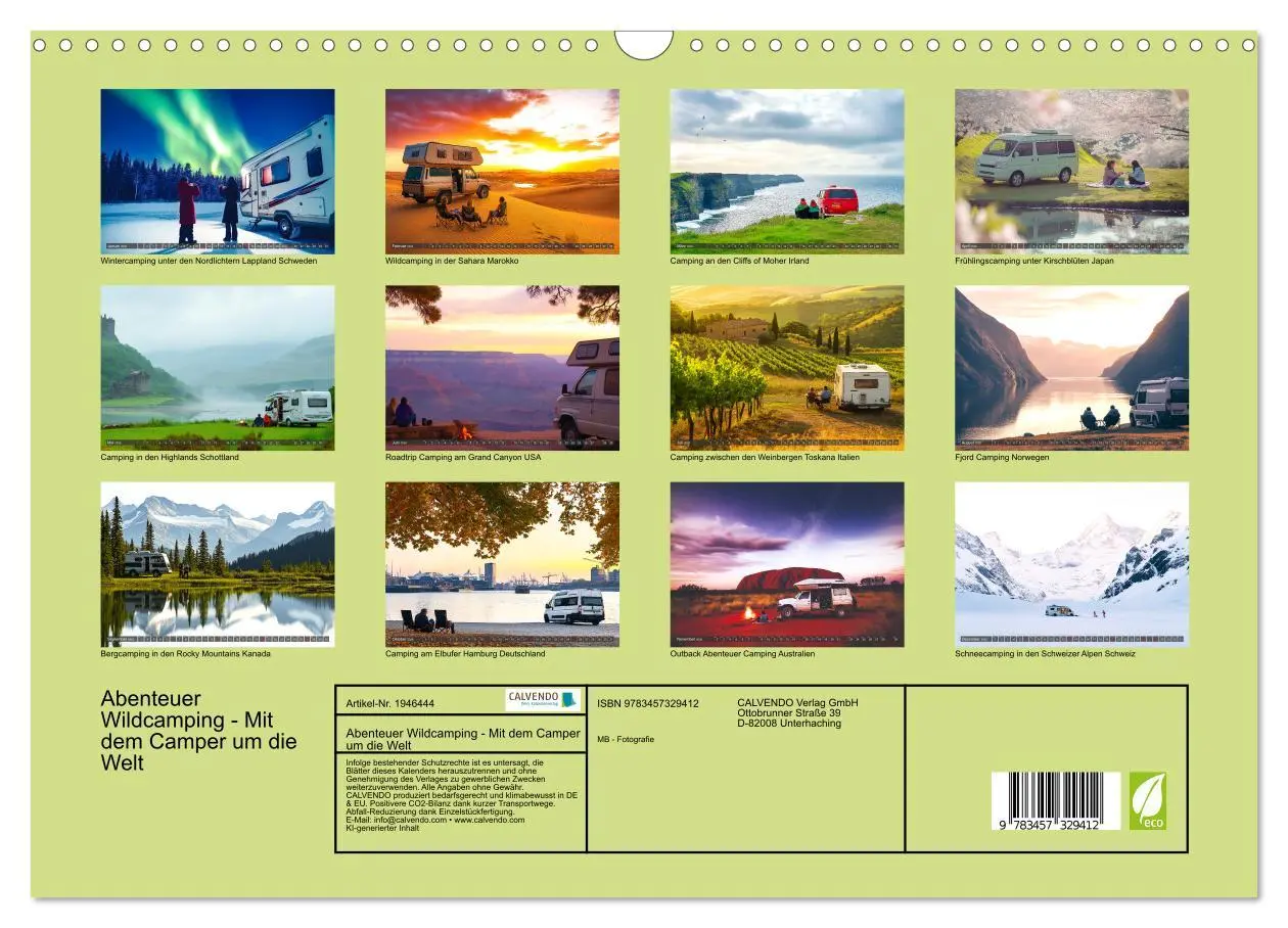 Bild: 9783457329412 | Abenteuer Wildcamping - Mit dem Camper um die Welt (Wandkalender...