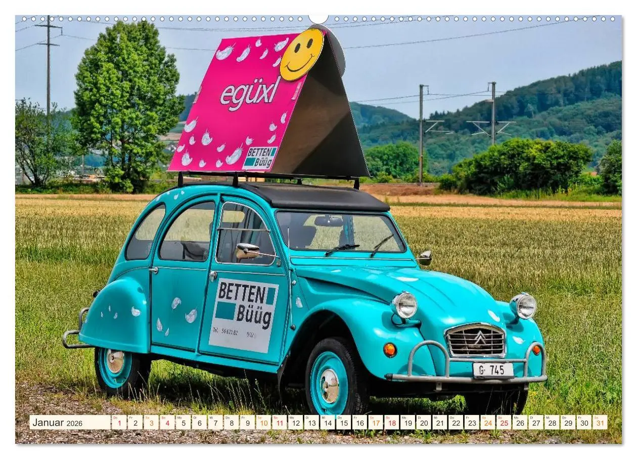 Bild: 9783457949412 | Citroën 2CV - geliebte Ente (hochwertiger Premium Wandkalender 2026...