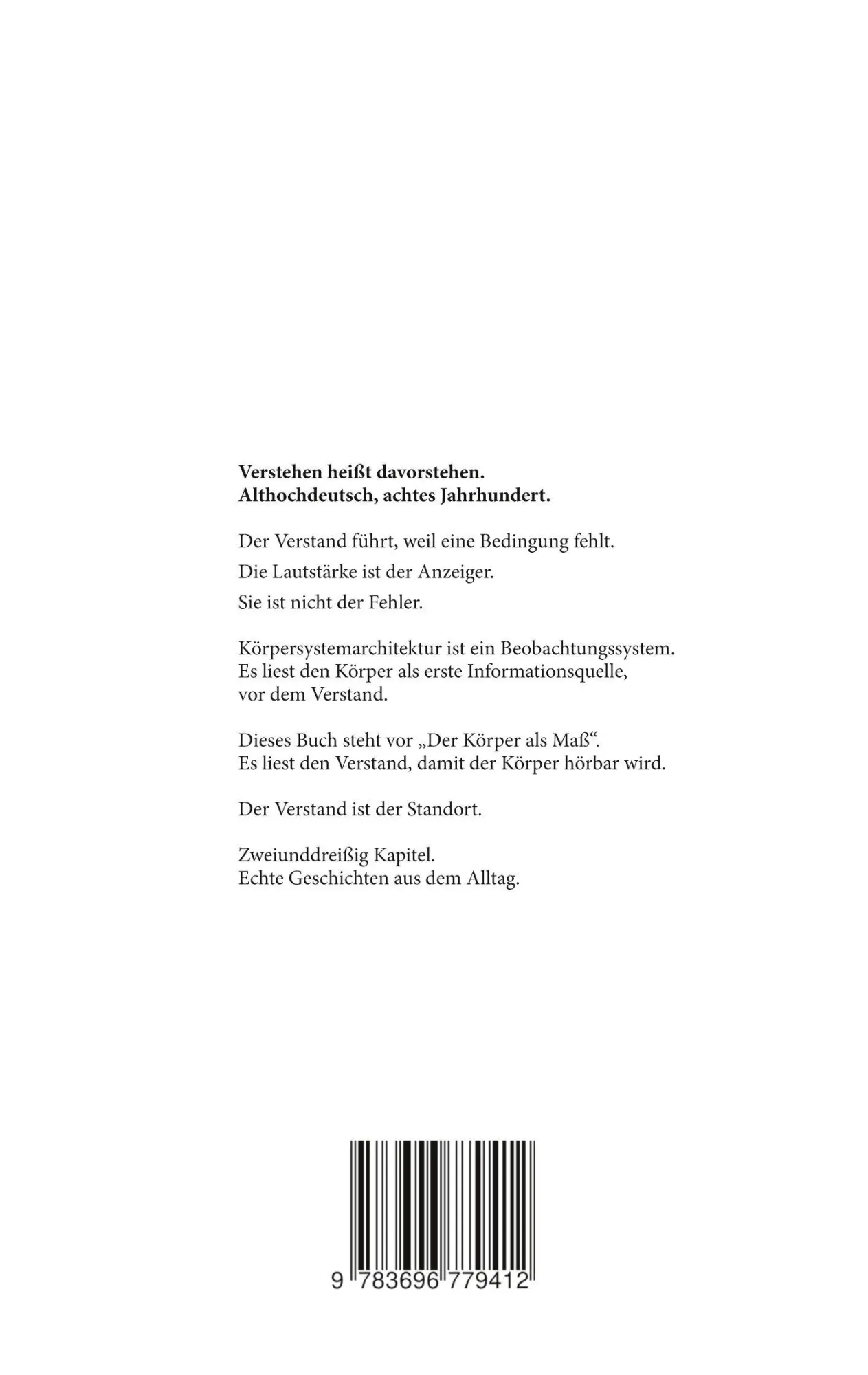 Rückseite: 9783696779412 | Der Verstand als Standort. | Ein Buch über das, was davorsteht. | Löhr