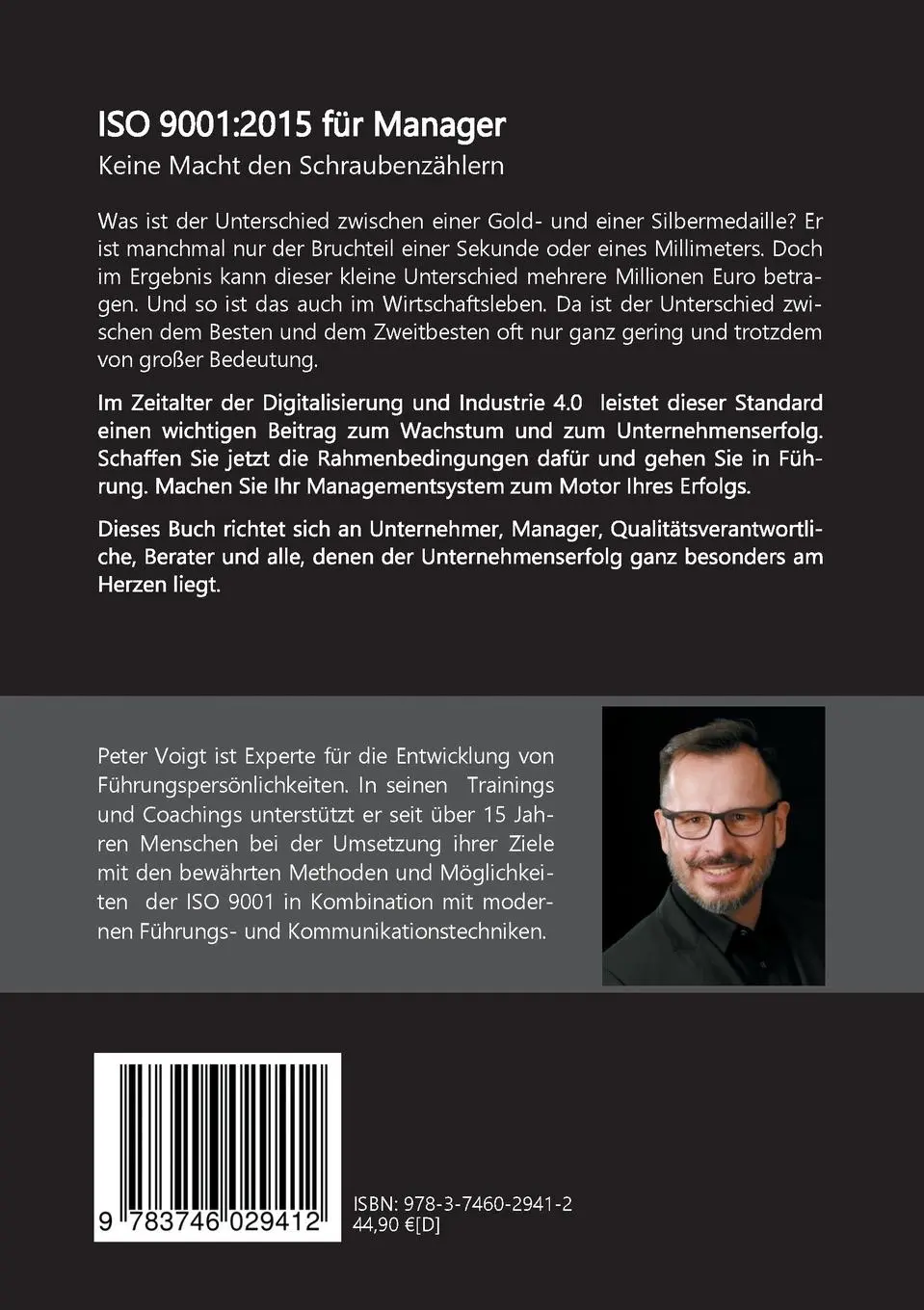 Rückseite: 9783746029412 | ISO 9001:2015 für Manager | Keine Macht den Schraubenzählern | Voigt