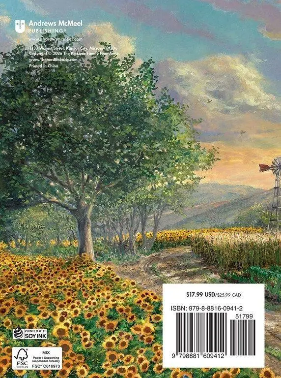 Rückseite: 9798881609412 | Thomas Kinkade: Engagement Calendar with Scripture 2027 | Andrews
